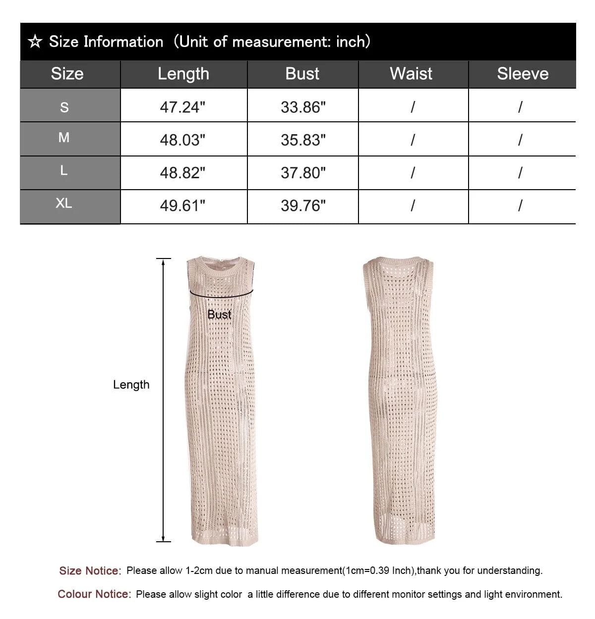 Crochet Hollow Beach Dress