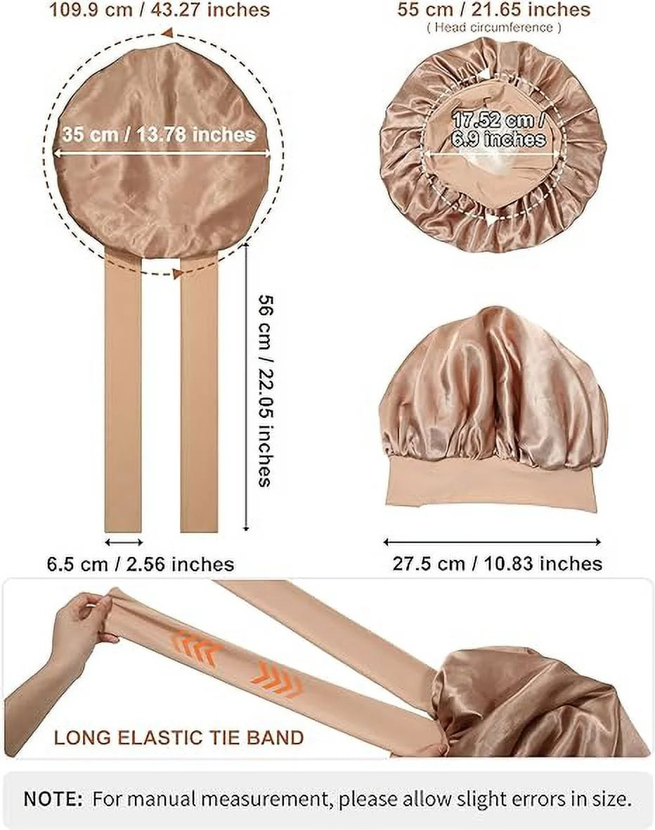 Satin Double Layer Bonnet