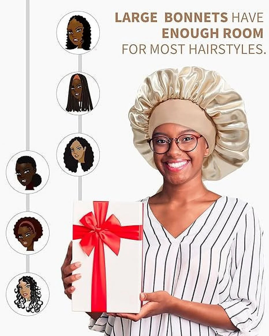 Satin Double Layer Bonnet