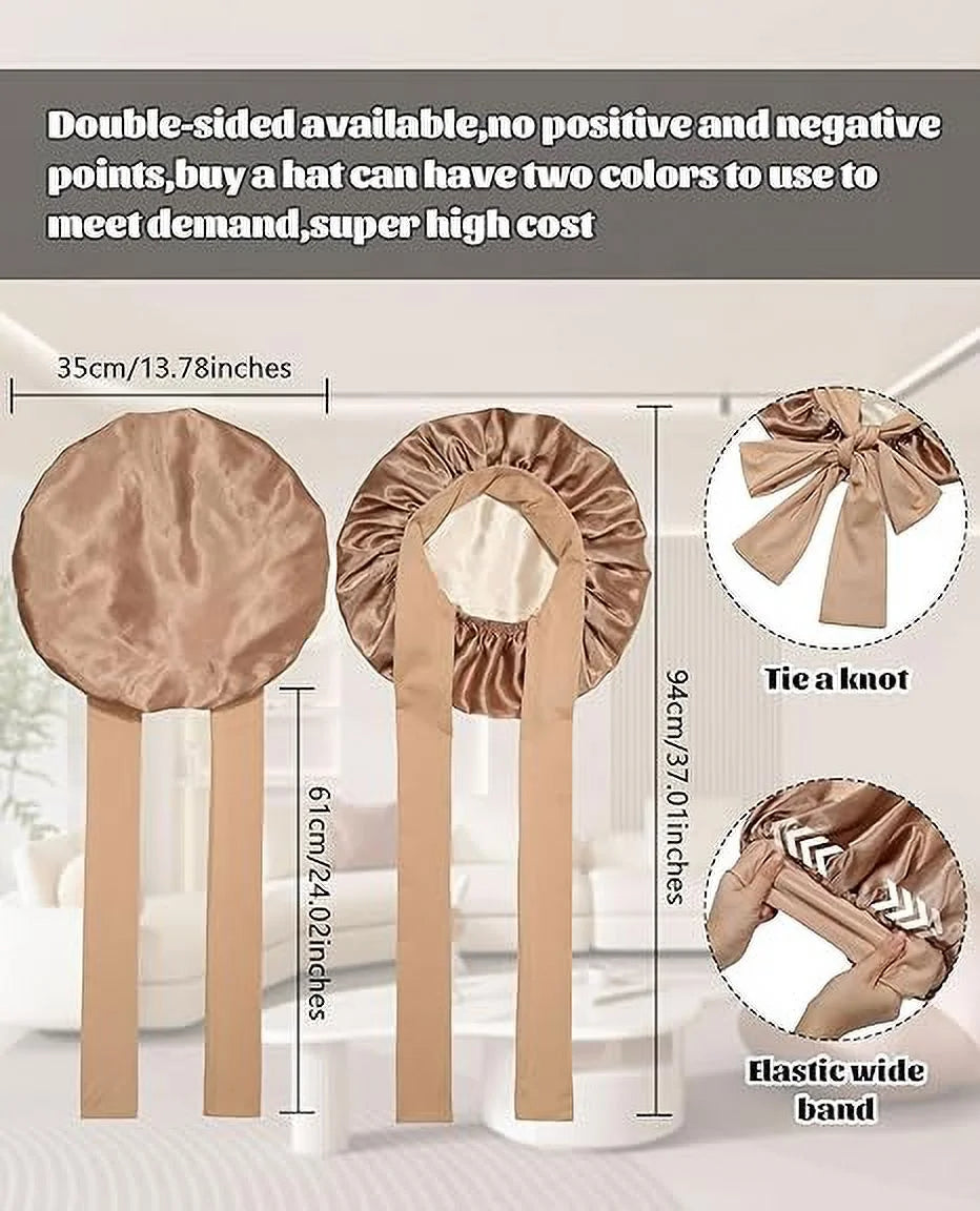 Satin Double Layer Bonnet