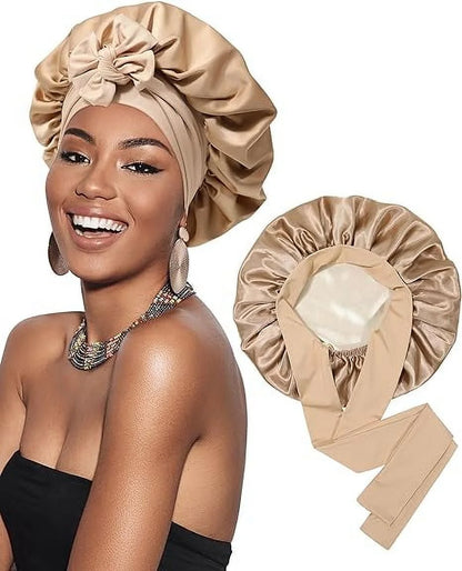 Satin Double Layer Bonnet