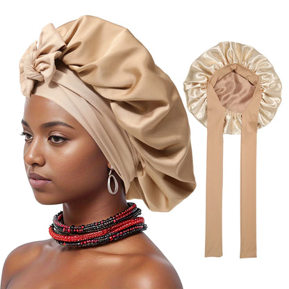 Satin Double Layer Bonnet