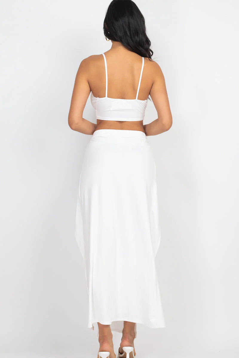 Side Slit Chic Beachwear